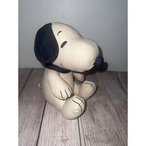 American Eagle Peanuts Charlie Brown Limited Release Denim Snoopy Ace 8” Plush